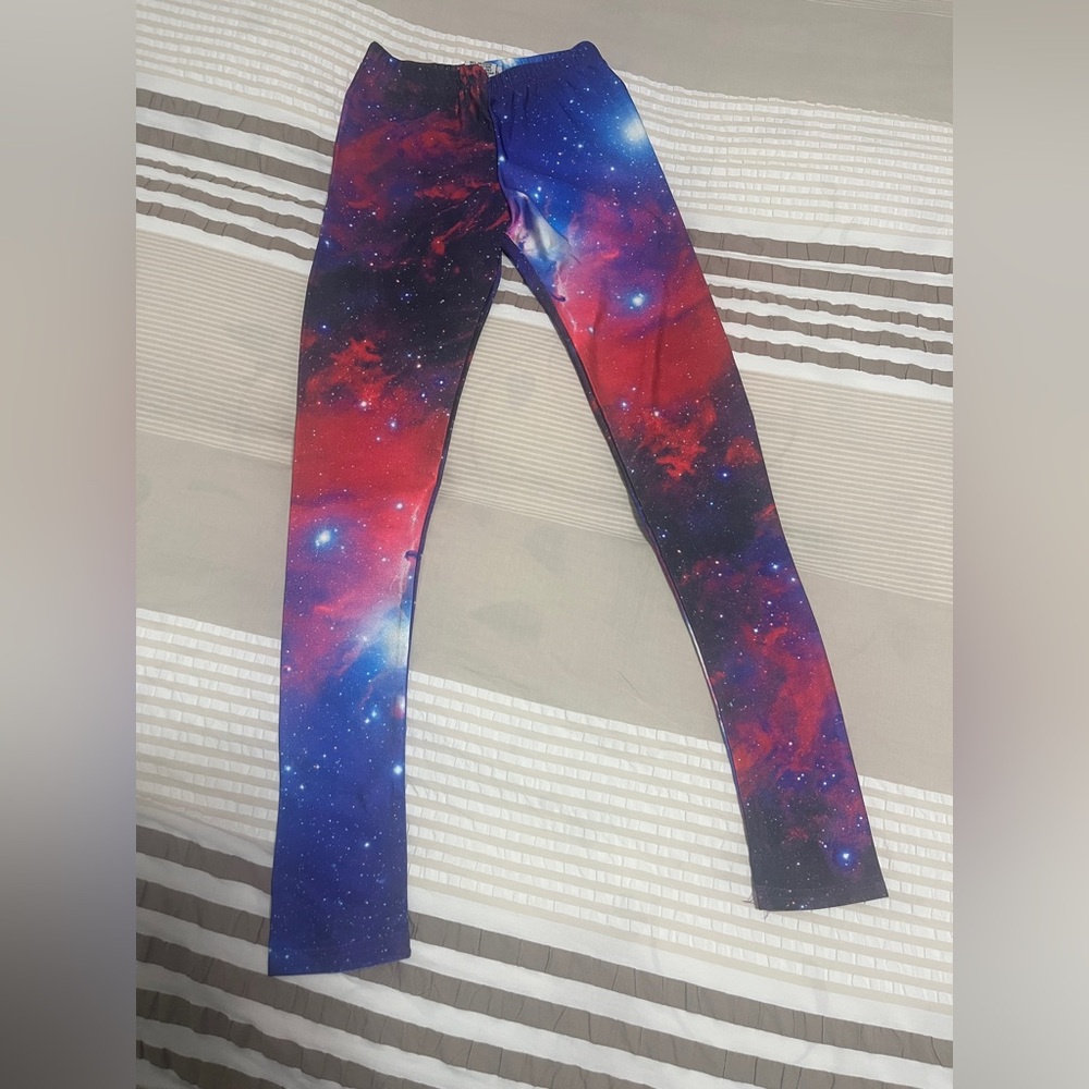 Vibrant Galaxy Print Women's Leggings